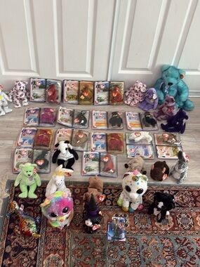Tv Collection of new teddy bears with emblems vintage